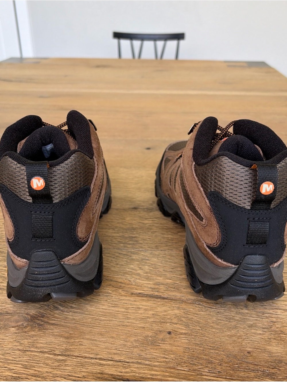 Merrell Moab 3 Mid Waterproof Hiking Boots - Brown & Black - Picture 5 of 8